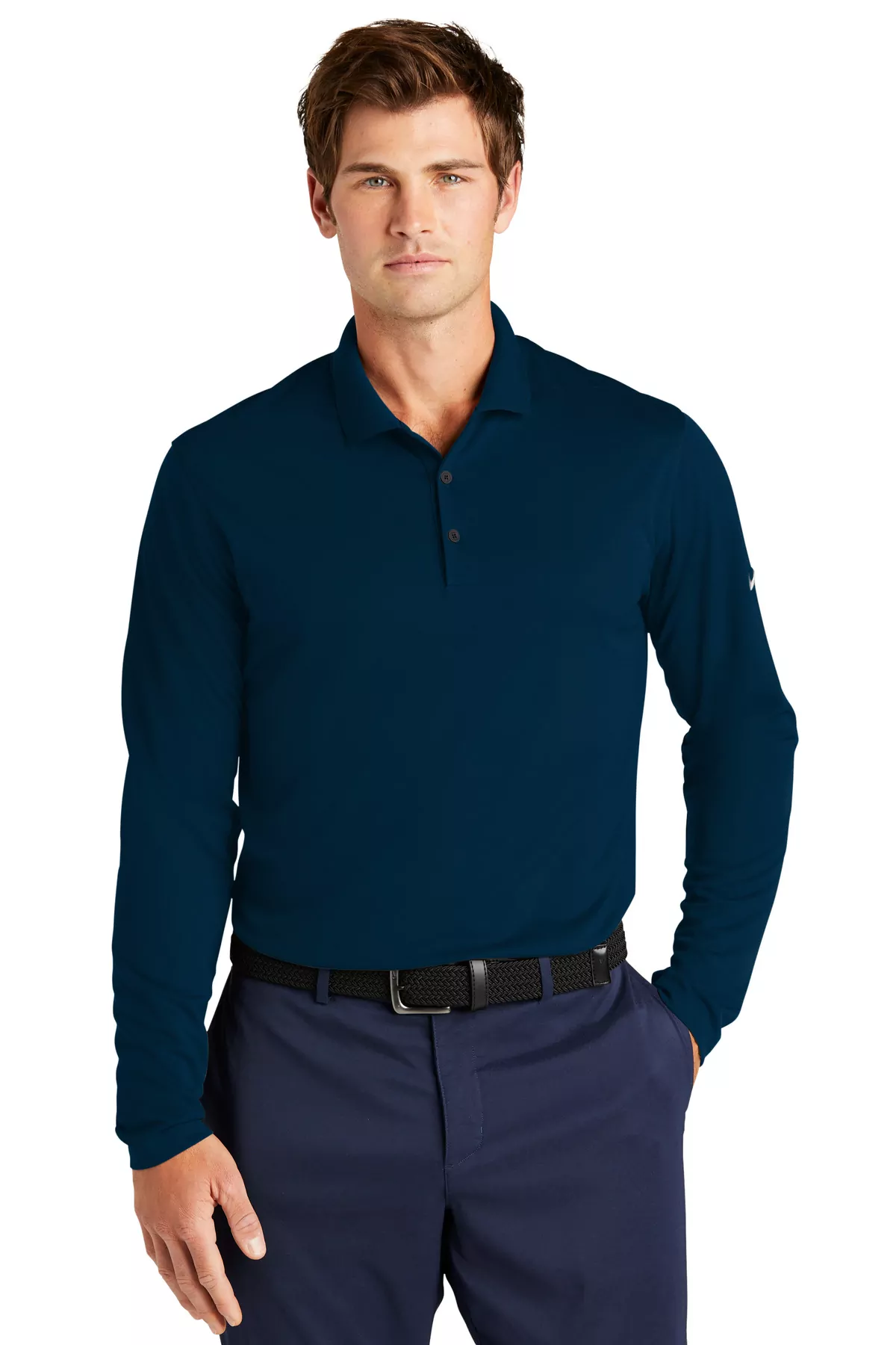 Nike Dri-FIT Micro Pique 2.0 Long Sleeve Polo NKDC2104 - Image 3