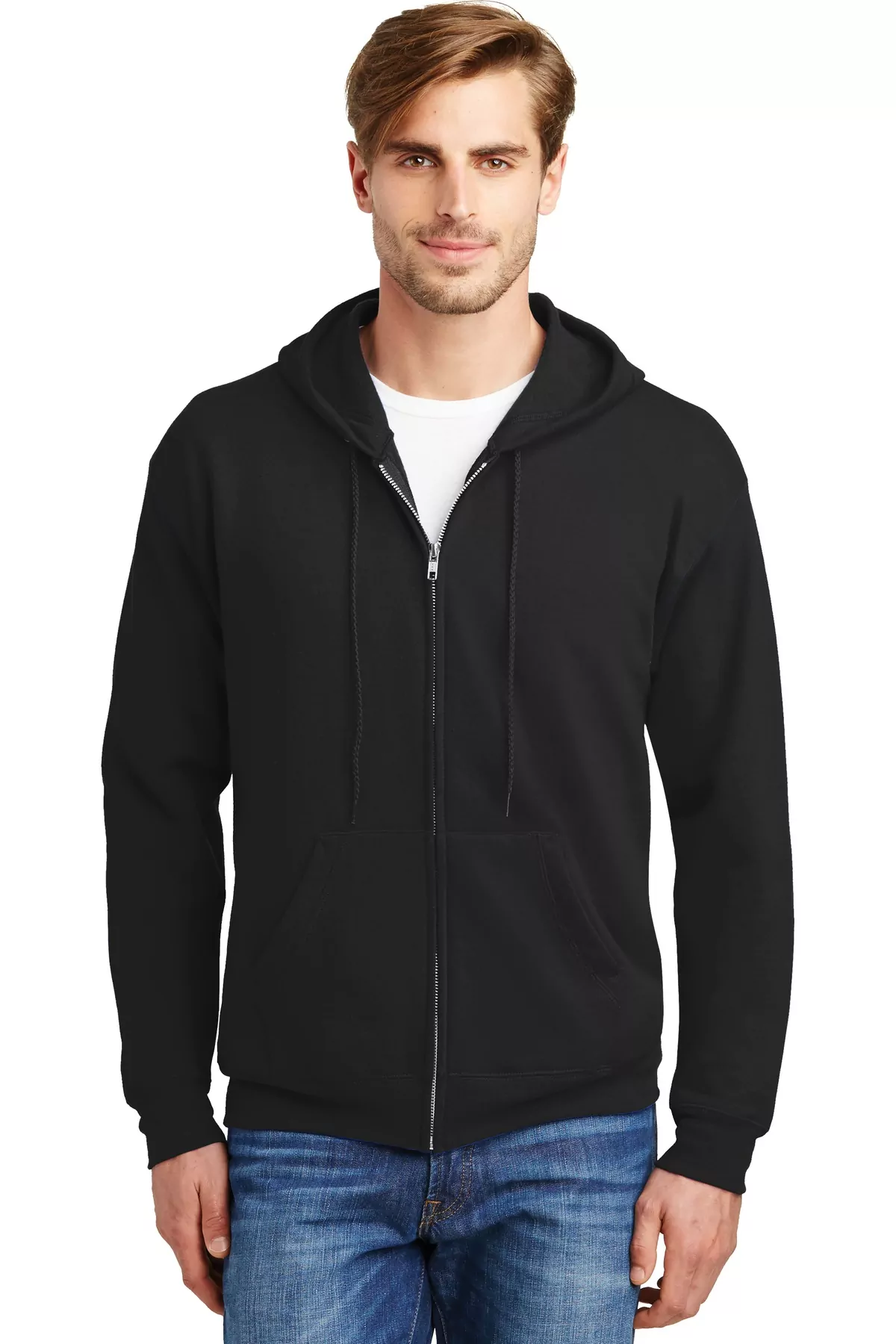 Hanes ® - EcoSmart ® Full-Zip Hooded Sweatshirt. P180 - Image 4