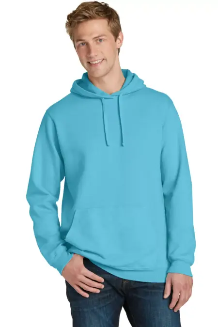Port & Company ®  Beach Wash ®  Garment-Dyed Pullover Hooded Sweatshirt. PC098H