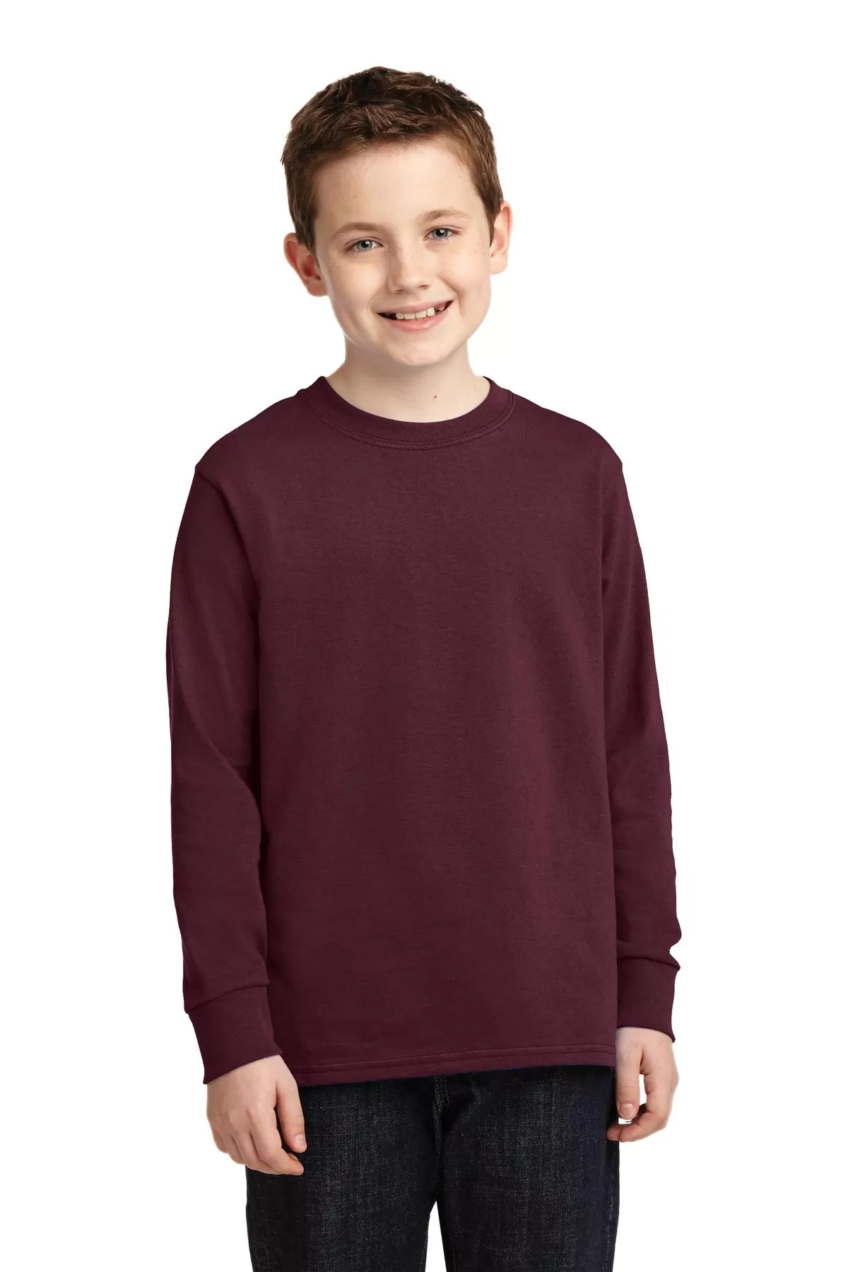 Port & Company ® Youth Long Sleeve Core Cotton Tee. PC54YLS - Image 11