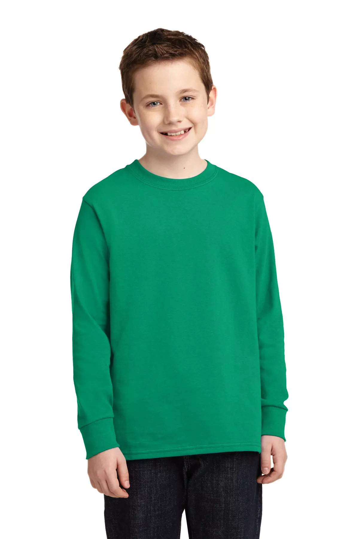 Port & Company ® Youth Long Sleeve Core Cotton Tee. PC54YLS - Image 5