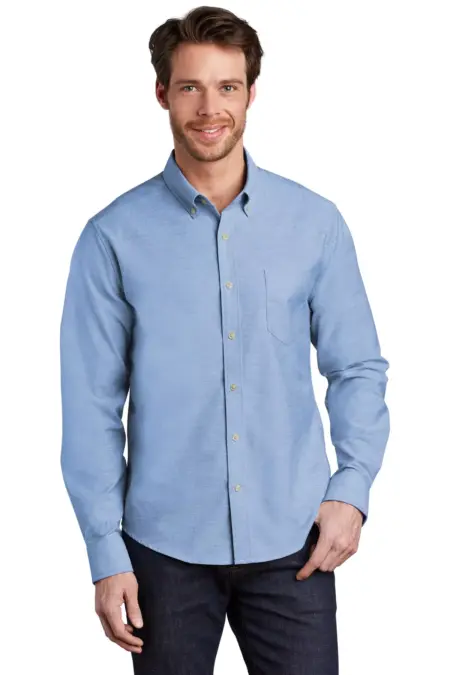 Port Authority  ®   Untucked Fit SuperPro    Oxford  S651