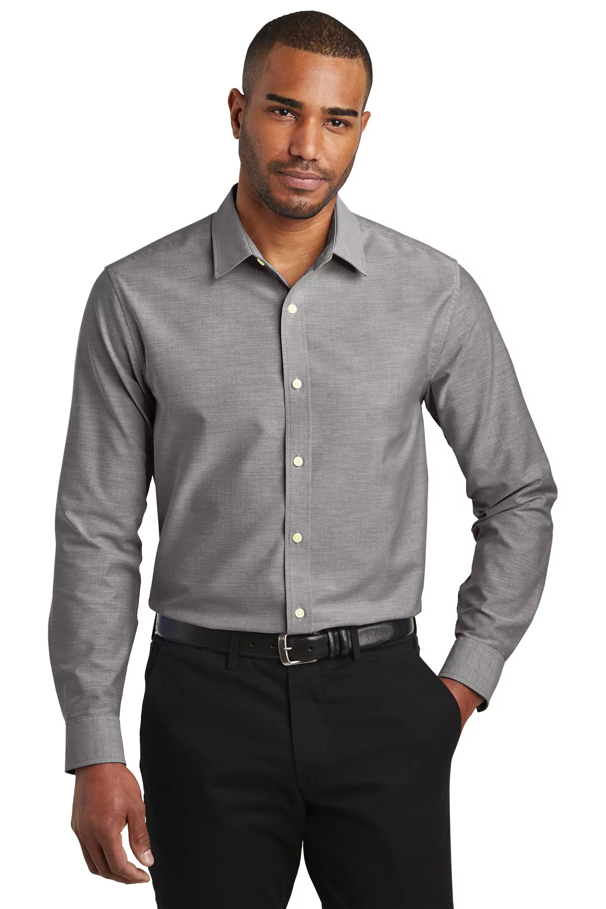 Port Authority ® Slim Fit SuperPro Oxford Shirt. S661 - Image 3