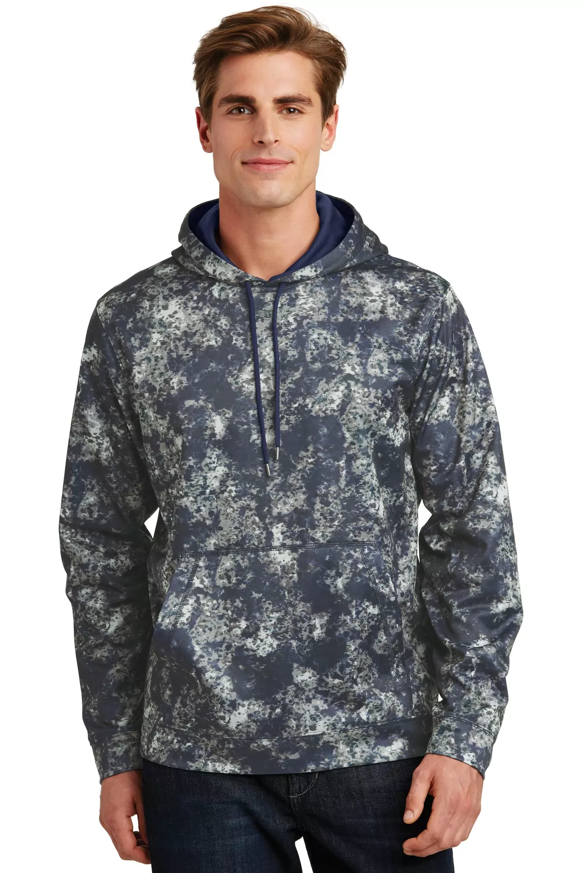 Sport-Tek ® Sport-Wick ® Mineral Freeze Fleece Hooded Pullover. ST230 - Image 2