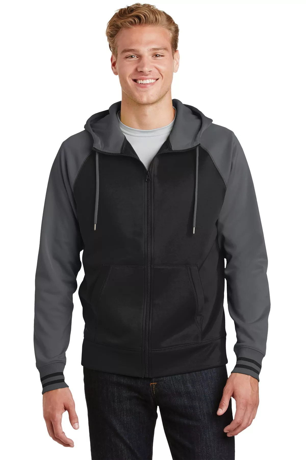 Sport-Tek ® Sport-Wick ® Varsity Fleece Full-Zip Hooded Jacket. ST236 - Image 3