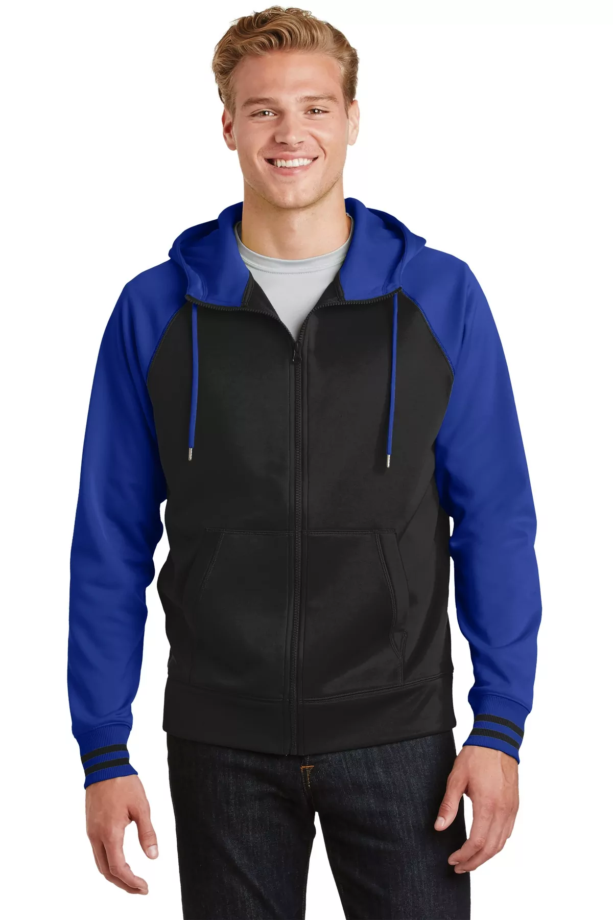 Sport-Tek ® Sport-Wick ® Varsity Fleece Full-Zip Hooded Jacket. ST236 - Image 2