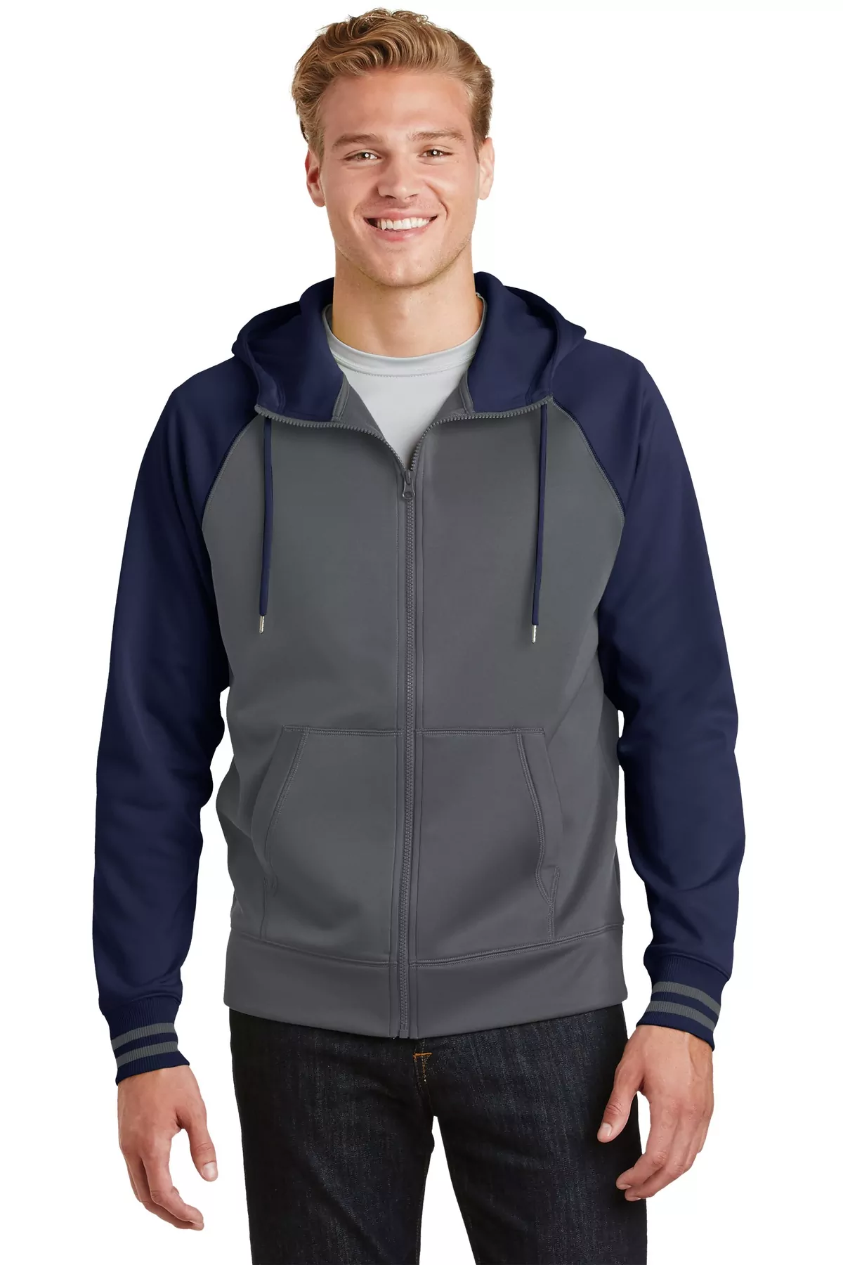 Sport-Tek ® Sport-Wick ® Varsity Fleece Full-Zip Hooded Jacket. ST236