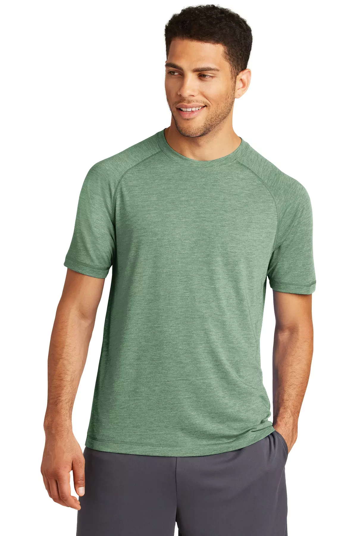 Sport-Tek ® PosiCharge ® Tri-Blend Wicking Raglan Tee. ST400 - Image 2