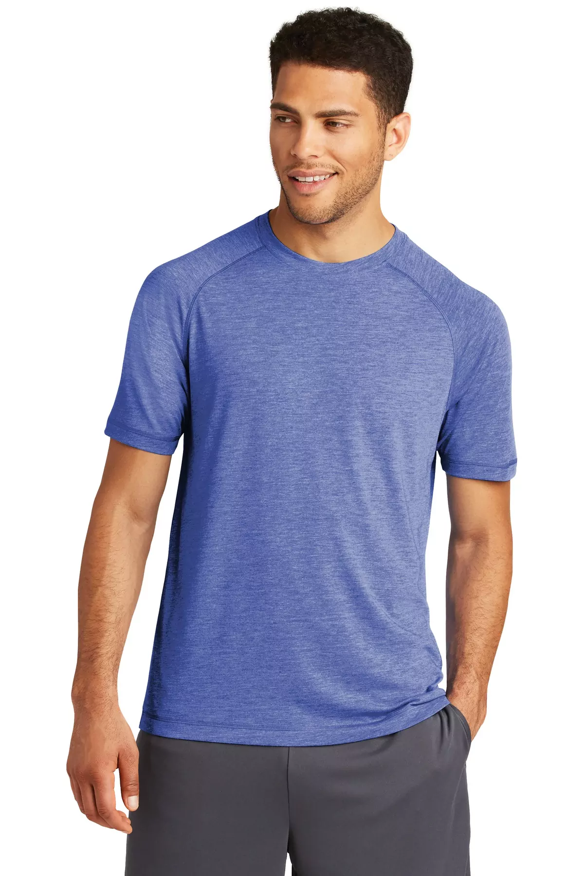 Sport-Tek ® PosiCharge ® Tri-Blend Wicking Raglan Tee. ST400 - Image 4