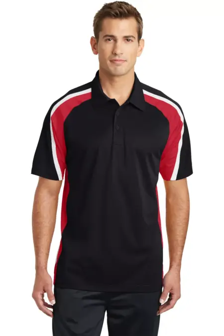 Sport-Tek ® Tricolor Micropique Sport-Wick ® Polo. ST654