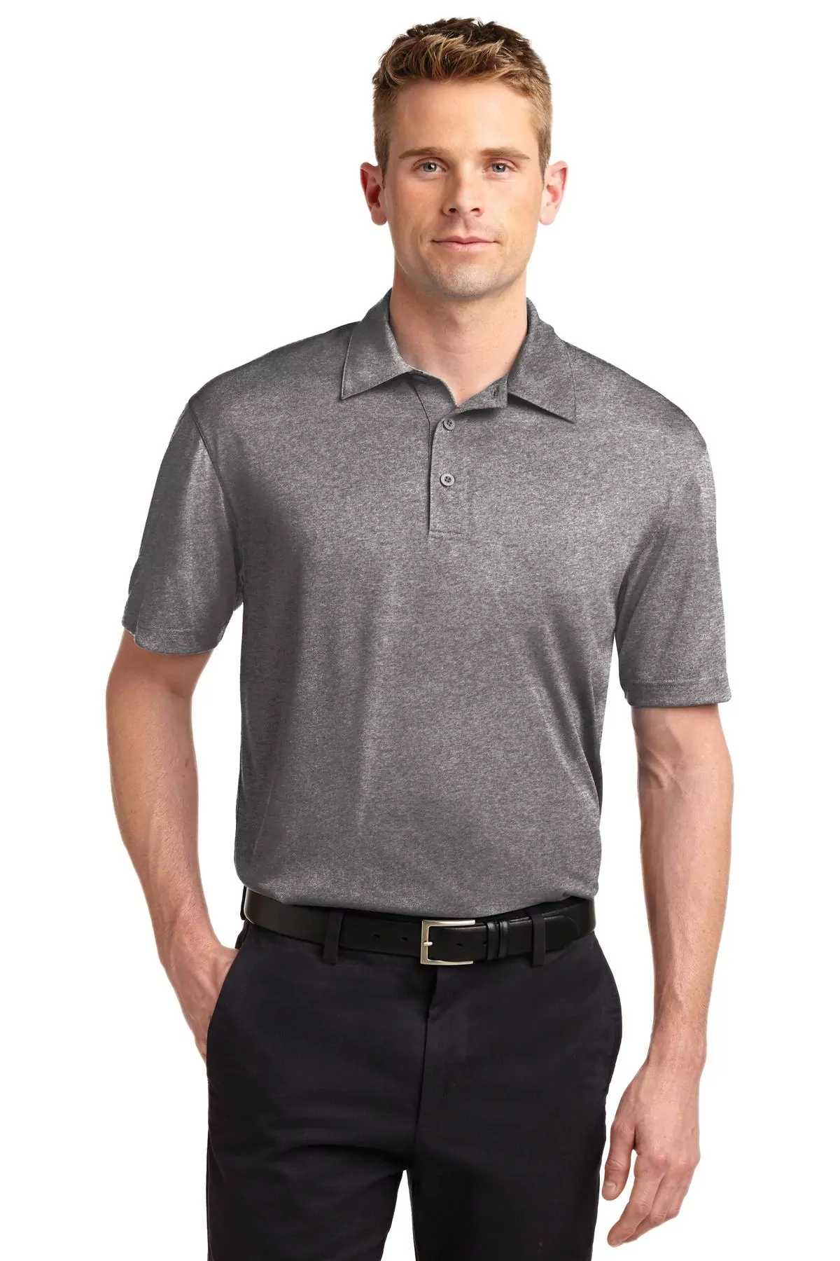 Sport-Tek ®  Heather Contender Polo. ST660 - Image 3