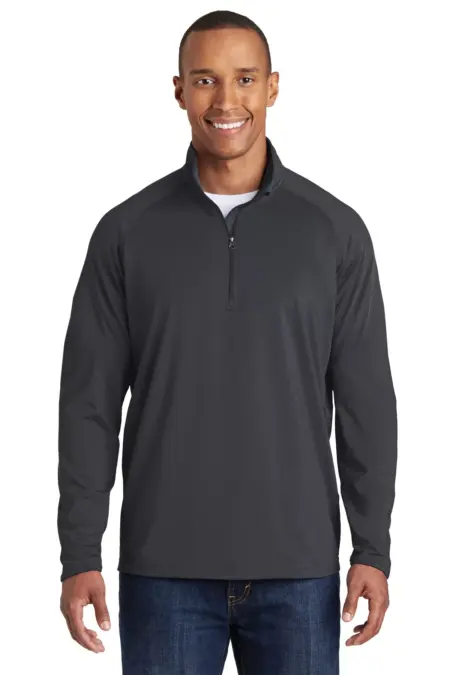 Sport-Tek ® Tall Sport-Wick ® Stretch 1/2-Zip Pullover. TST850