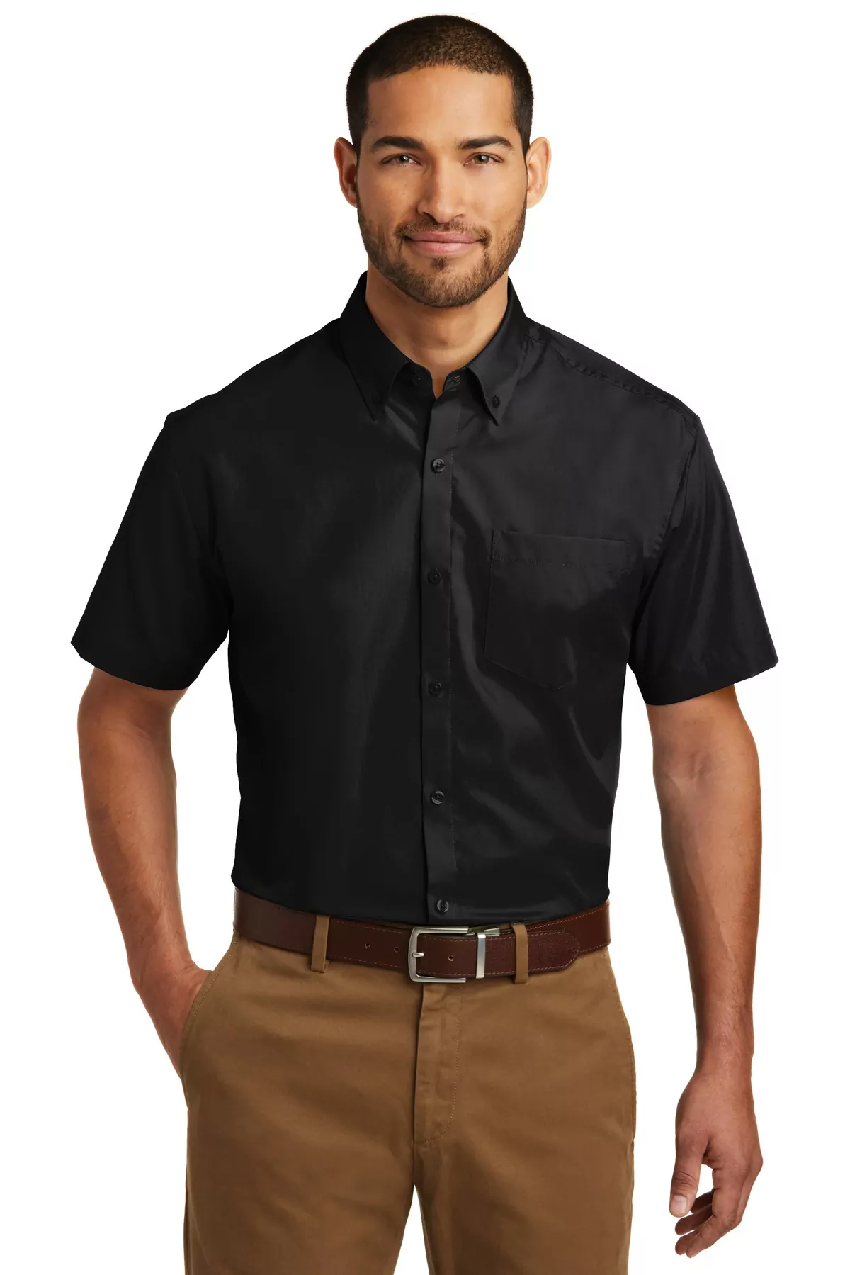 Port Authority ® Short Sleeve Carefree Poplin Shirt. W101 - Image 4