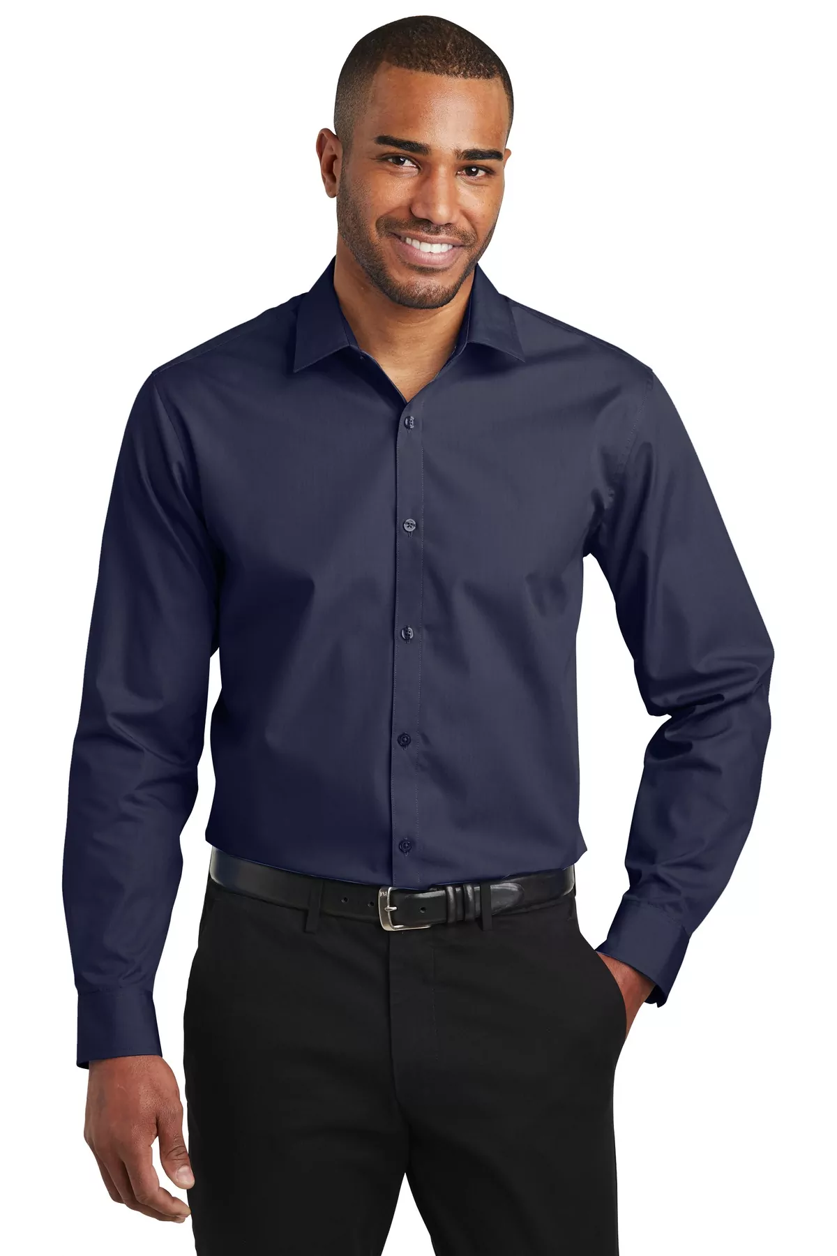 Port Authority ® Slim Fit Carefree Poplin Shirt. W103 - Image 3