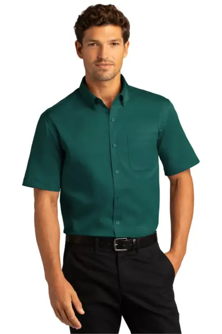 Port Authority ®  Short Sleeve SuperPro React   Twill Shirt. W809