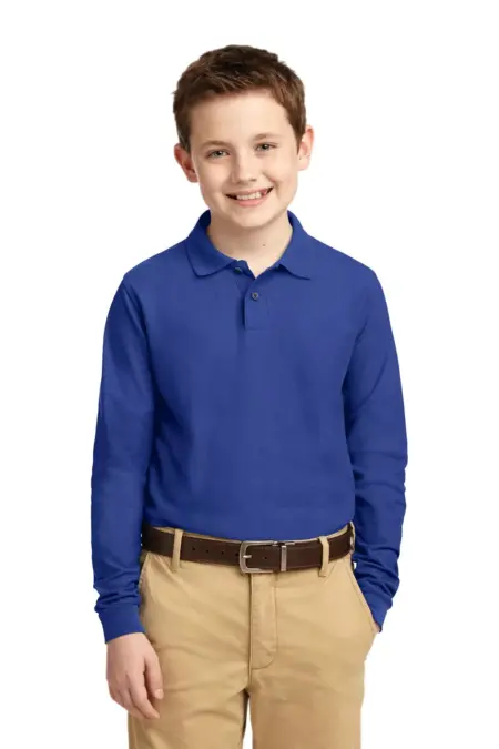 Port Authority ®  Youth Long Sleeve Silk Touch Polo.  Y500LS