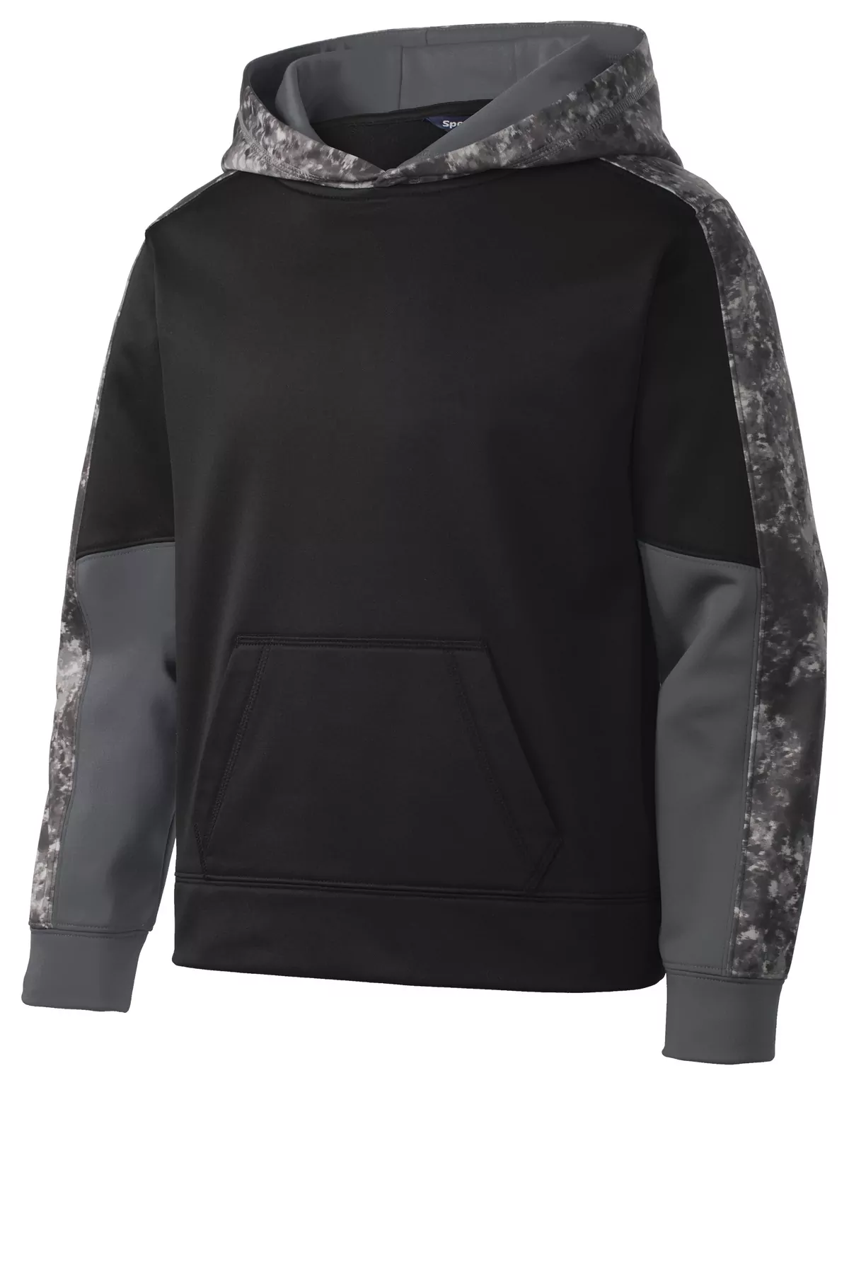 Sport-Tek ® Youth Sport-Wick ® Mineral Freeze Fleece Colorblock Hooded Pullover. YST231 - Image 2