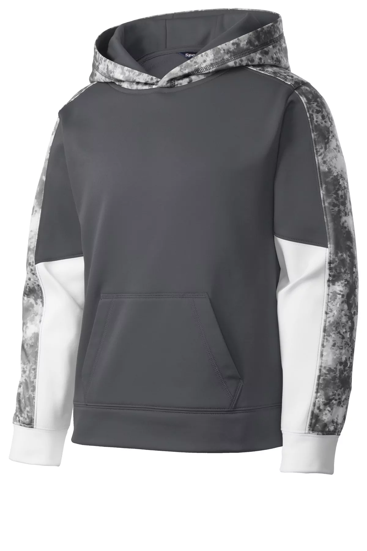 Sport-Tek ® Youth Sport-Wick ® Mineral Freeze Fleece Colorblock Hooded Pullover. YST231 - Image 3