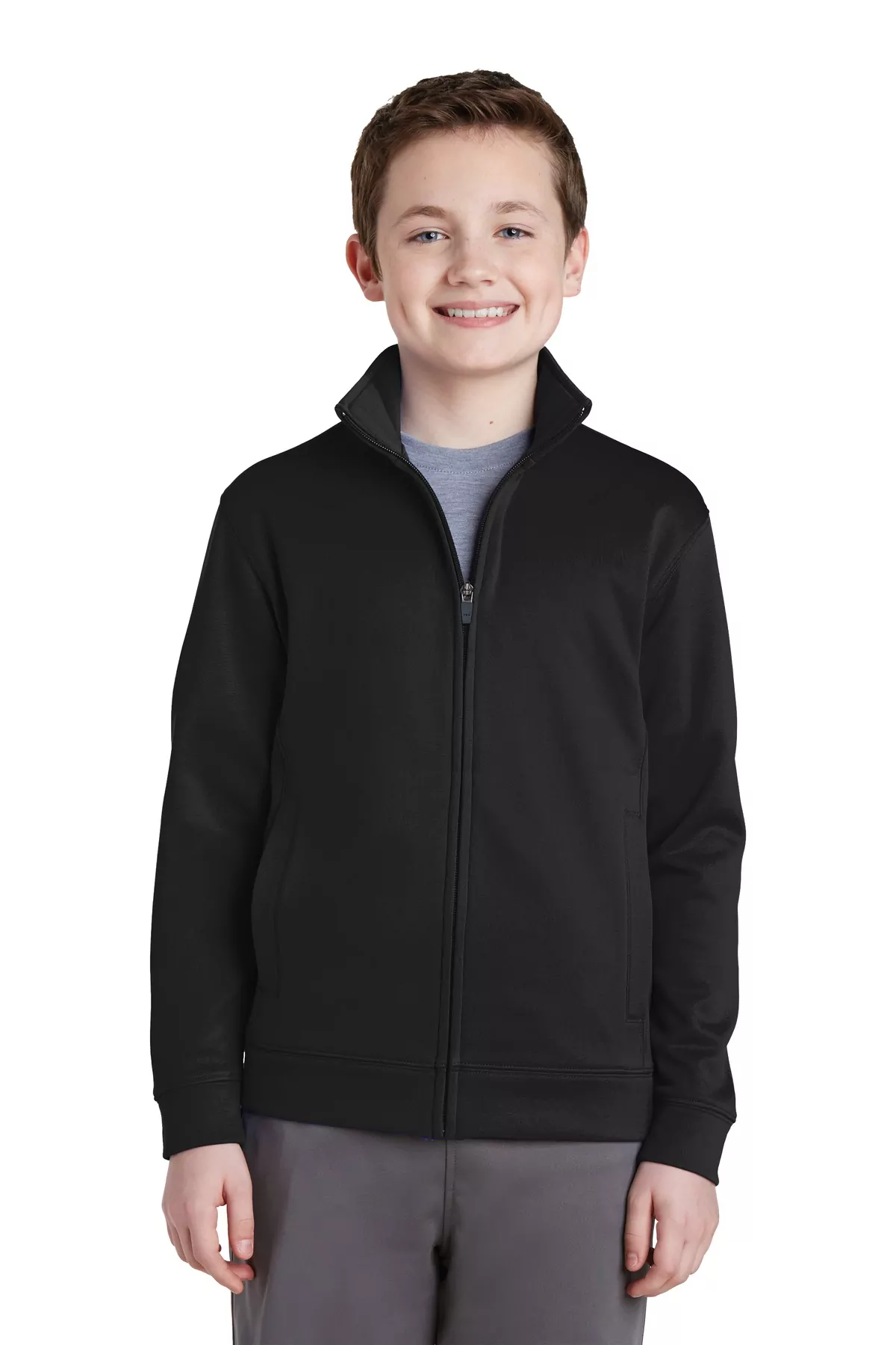 Sport-Tek ® Youth Sport-Wick ® Fleece Full-Zip Jacket. YST241 - Image 2