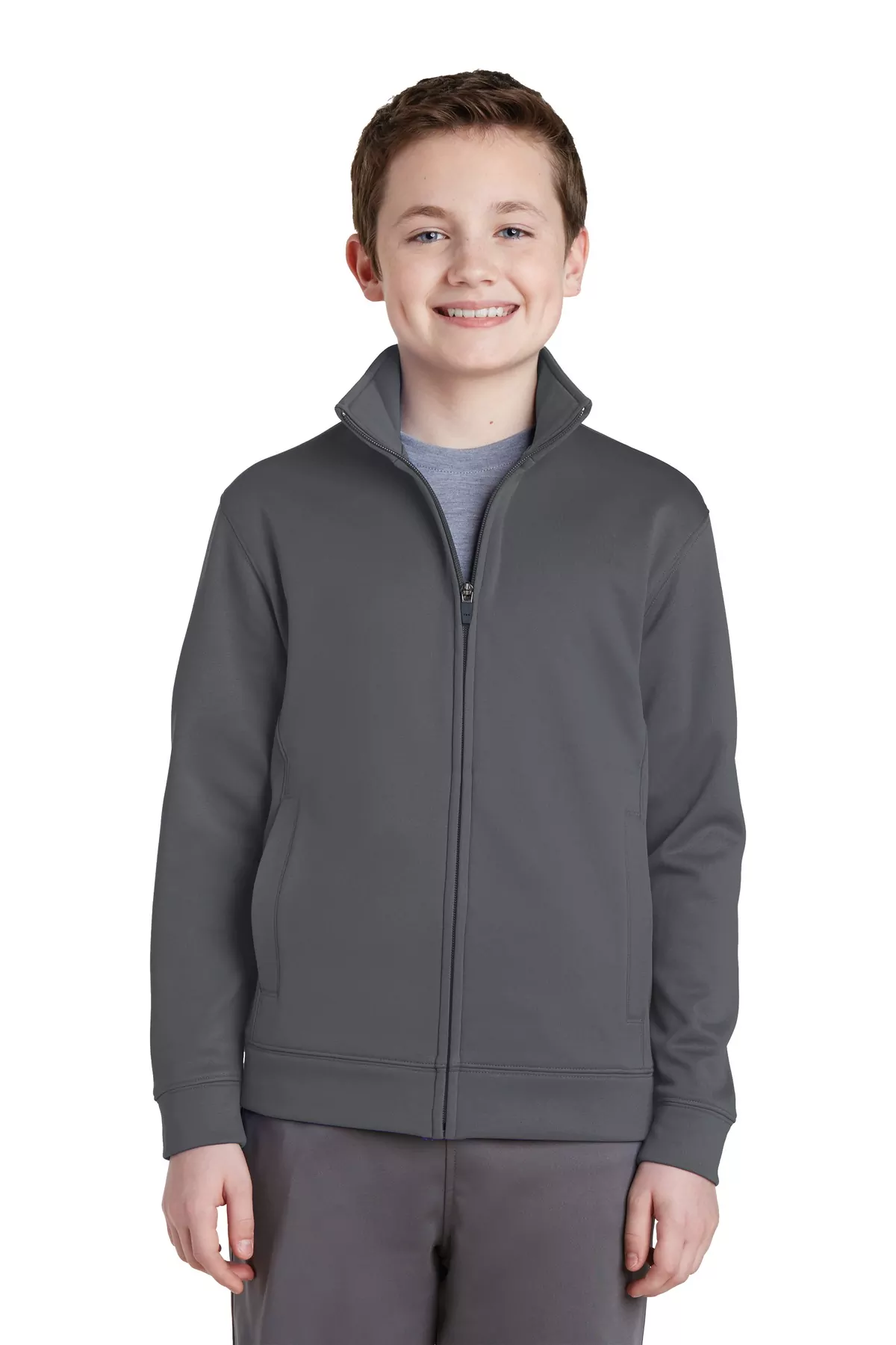 Sport-Tek ® Youth Sport-Wick ® Fleece Full-Zip Jacket. YST241 - Image 3