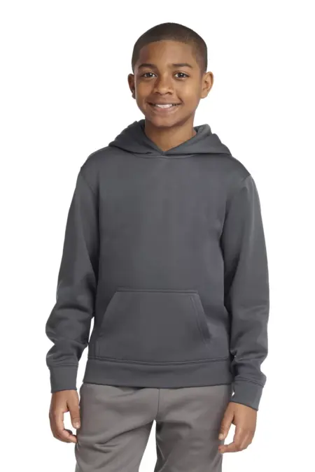 Sport-Tek ® Youth Sport-Wick ® Fleece Hooded Pullover. YST244