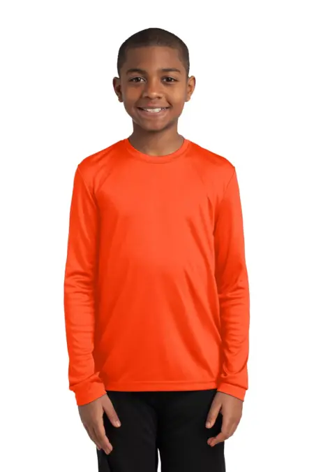 Sport-Tek ®  Youth Long Sleeve PosiCharge ®  Competitor Tee. YST350LS