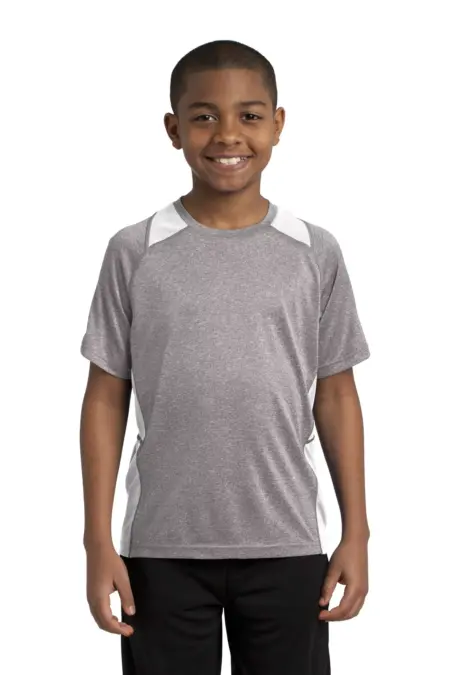 Sport-Tek ®  Youth Heather Colorblock Contender   Tee. YST361