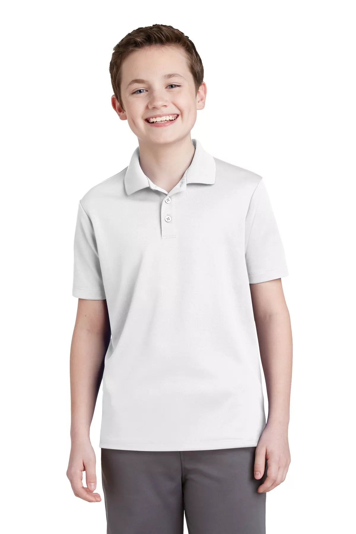 Sport-Tek ® Youth PosiCharge ® RacerMesh ® Polo. YST640 - Image 2