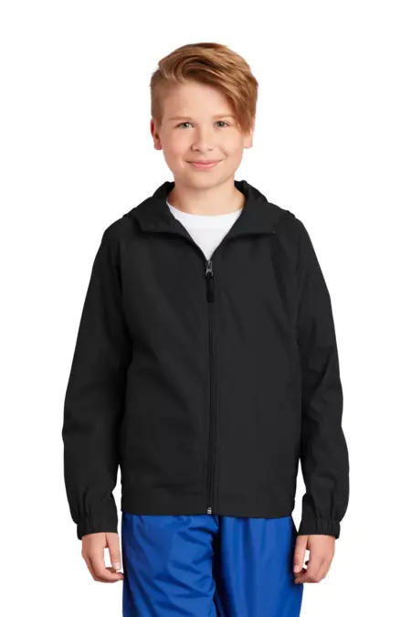 Sport-Tek ®  Youth Hooded Raglan Jacket. YST73